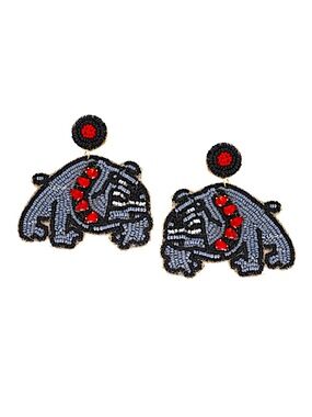 Bulldog Earring, Georgia Bulldog Game Day Earring, Dog Earring